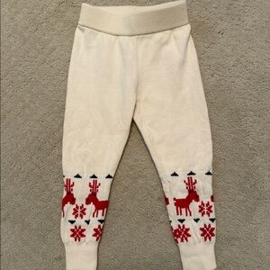 Hanna Andersson cream sweater leggings size 3